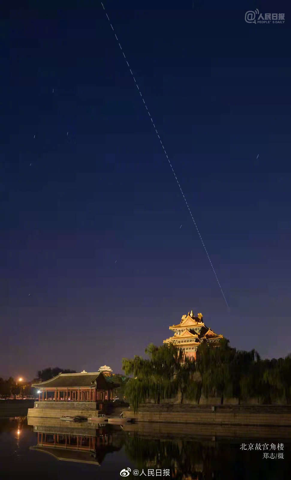 中国空间站与紫禁城，时空跨越的新纪元同框