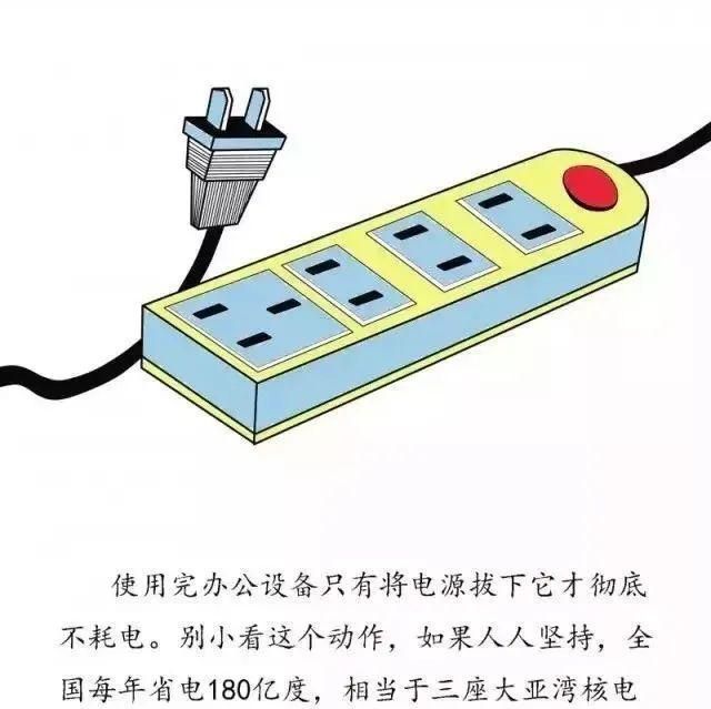 拔掉插头，实现待机电力的节省之道